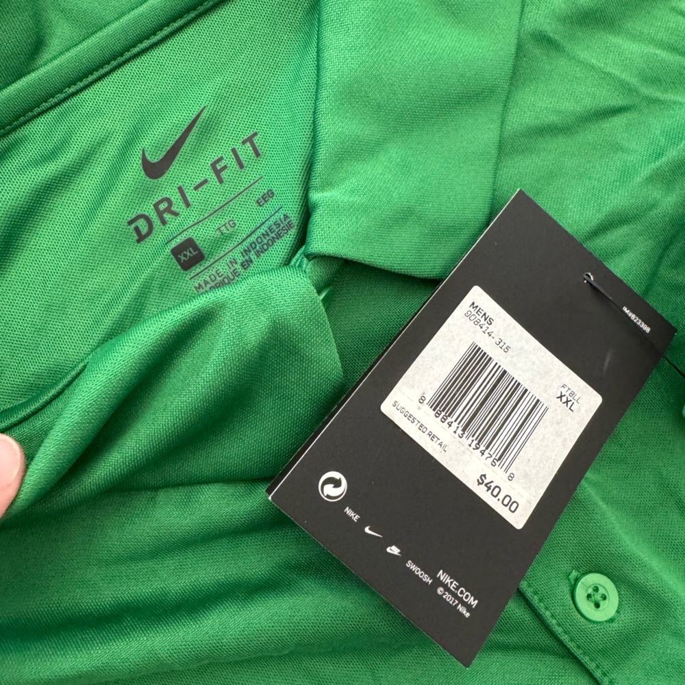 Nike Men's Polo Shirt trio - Black, Burgundy, and Green - Picture 2 of 7